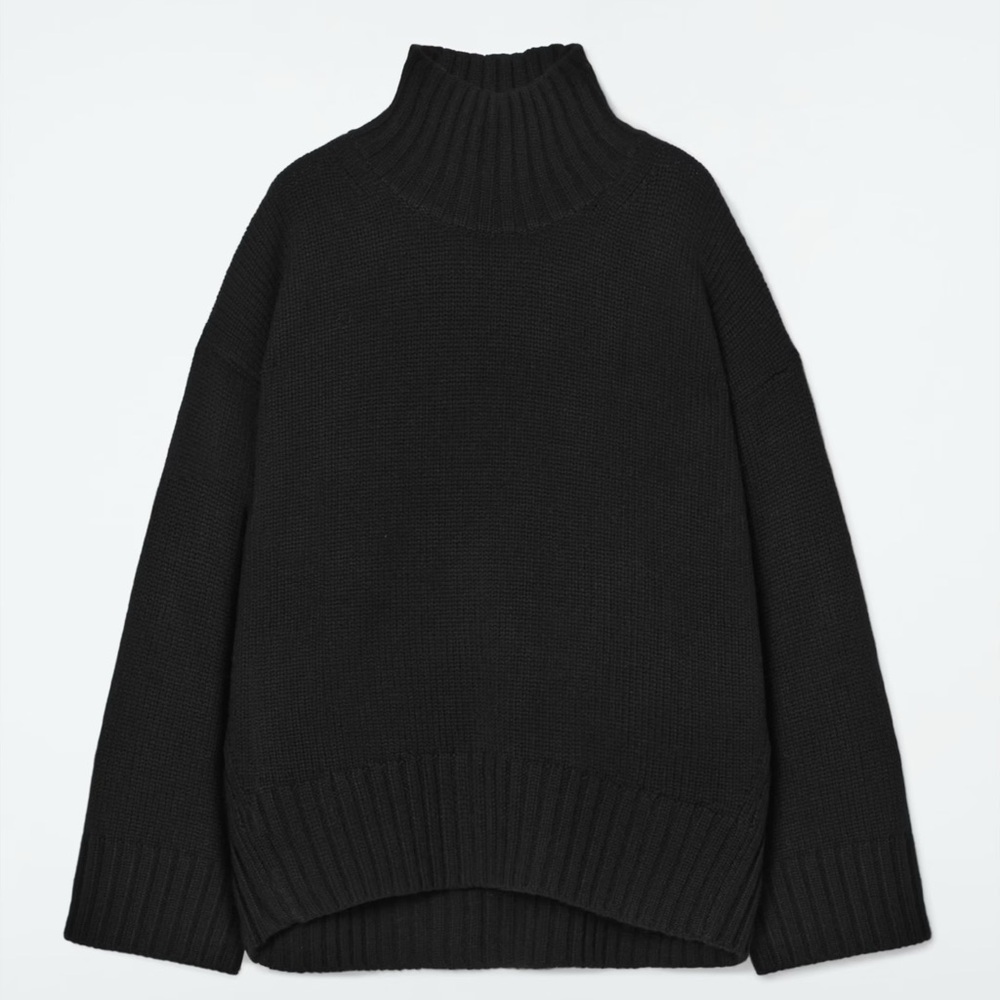 Cos black Turtleneck Sweater